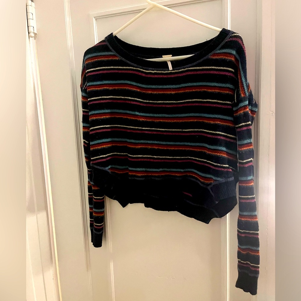 cropped Free People sweater, size small